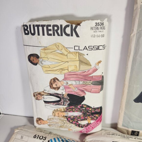 Sewing Patterns Lot of 11 Vogue Simplicity Butterick McCalls Cut Vintage 70s 80s - Picture 3 of 11